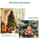 thumbnail image 5 of Adornos para árbol de Navidad | Colgantes de madera con Papá Noel y muñeco de nieve | Decoración festiva para el árbol y el hogar, 5 of 7