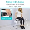 thumbnail image 4 of Vive Adjustable Sliding Shower Chair & Tub Transfer Bench – Ideal for Seniors, Post-Surgery & Enhanced Stability, 4 of 10