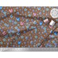thumbnail image 2 of Soimoi Cotton Poplin Fabric Butterfly & Flower Print Fabric by Yard 56 Inch Wide, 2 of 3