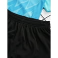 thumbnail image 6 of Linjinx Kids Boys Soccer Basketball Jersey Tracksuits Short Sleeve T-shirt with Shorts Football Sky Blue 3XS, 6 of 7