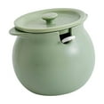 thumbnail image 5 of Esquirla Kitchen Container Ceramic Canister with Lid Spoon Accessories Seasoning Jar Tank Lard Jar for Candy Dining Room Tabletop Home M, 5 of 8