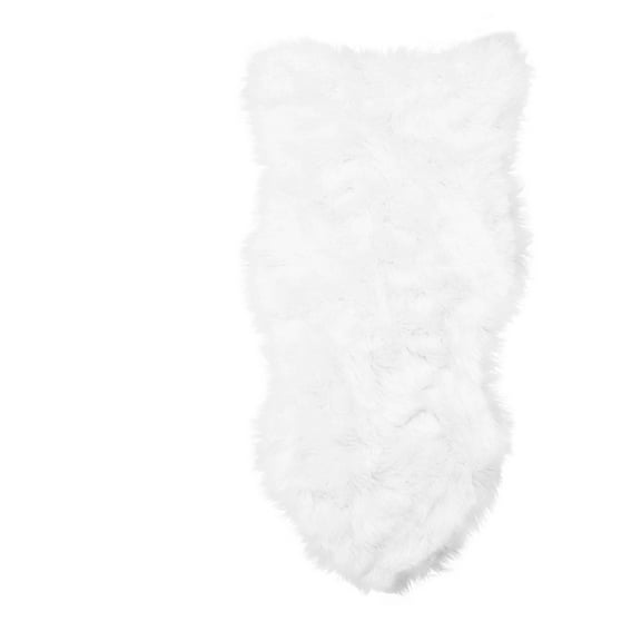 Super Area Rug Glam Solid Print Shag Area Rug, 2' x 4'