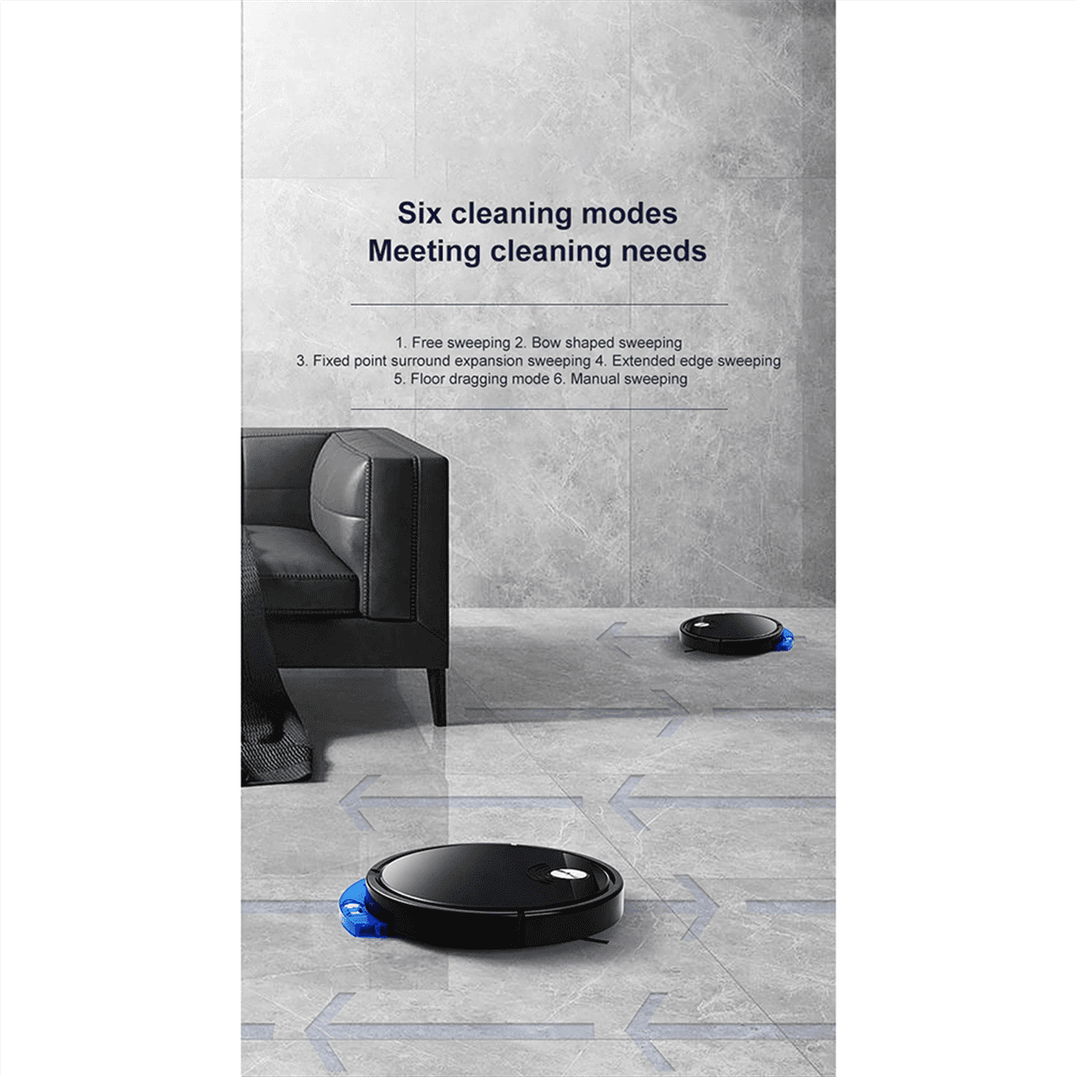 5-In-1 RS800 with Remote Control Super Quiet Smart Robot Vacuum Cleaner Wet&Dry Mopping Floor Home Appliance Black,B