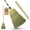 Yellow, variant on Handmade Corn Broom with Wooden Handle –Heavy Duty Broom for Courtyard, Lobby & Market, Corn Fill Straw Broo'm, Sews Indoor & Outdoor Bristle for Sweeping