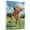 Airedale Terrier, variant on Irish Wolfhound Dog Stretched Canvas Size 8x12 Golf Canvas – Cute Irish Wolfhound Canvas Wall Art of Puppy Playing Golf, Perfect for Dog and Sports Fans