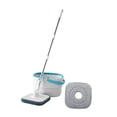 thumbnail image 2 of Lipstore Mop and Bucket Set Flat Head Dust Mops Stainless Degree Rotating Microfiber Mops with 2 Mop Pads, 2 of 8