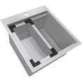 thumbnail image 7 of Ruvati USA RVH8218 18 x 20 in. RV Camper Van Stainless Steel Workstation Drop-in Topmount Bar Prep Tiny Home Sink, 7 of 7