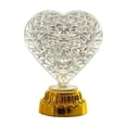 thumbnail image 2 of Battery Powered LED Night Light Decorative Table Lamp, Diamond-Cut Crystal Style with Gold Base, Portable Bedside Light for Bedroom, Party, Kids, 2 of 5