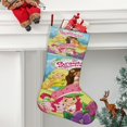 thumbnail image 2 of Strawberry Shortcakes Tema: Calcetines de Navidad, fino lino blanco para colgar en escaleras y chimenea, decoración navideña para el hogar, regalo de Navidad. 54cm × 38cm, 2 of 5