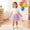 Purple, variant on Eltusu Girls Mesh Skirts, Dancewear Princess Performance Elastic Waistband Tutu Skirts Pink Size 6 T