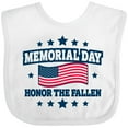 thumbnail image 3 of Inktastic Memorial Day Honor The Fallen with American Flag Boys or Girls Baby Bib, 3 of 4