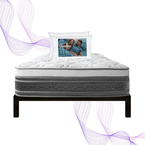 Colchón Matrimonial Restonic Confort Ortopédico Anti-Estrés + 2 Almohadas Restonic + Box Matrimonial