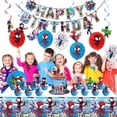 thumbnail image 4 of Set de artículos de fiesta, decoración de cumpleaños de Spidey para niños y niñas, 4 of 7