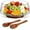 Classic Smooth, variant on 121oz Large Glass Salad Bowl with  Base & Spoons | Ribbed Clear Mixing Bowl Set, 3.8QT Serving Bowl for Fruits, Pasta & Parties - Elegant Holiday Kitchen  for Thanksgiving