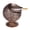 Red Bronze, variant on Nieyigj Premium Vintage Metal Globe Ashtray with Castle Stamped Pattern, Windproof Round Ball Ash Holder for Home Office Decor, Antique Brass, 4.7 Inches / 12 cm