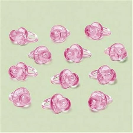 Pink Mini Pacifier Favor Charms, 24ct