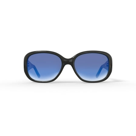 FLOWER Women's Rx'able Fashion Sunglasses, FLR1006, Edie, Black, 57-17-135, with Case