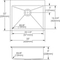 thumbnail image 3 of Elkay Crosstown Stainless Steel 25" x 22" x 9", Single Bowl Dual Mount Sink Kit, 3 of 7