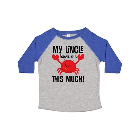 

Inktastic Uncle Loves Me Childs Crab Gift Toddler Boy or Toddler Girl T-Shirt