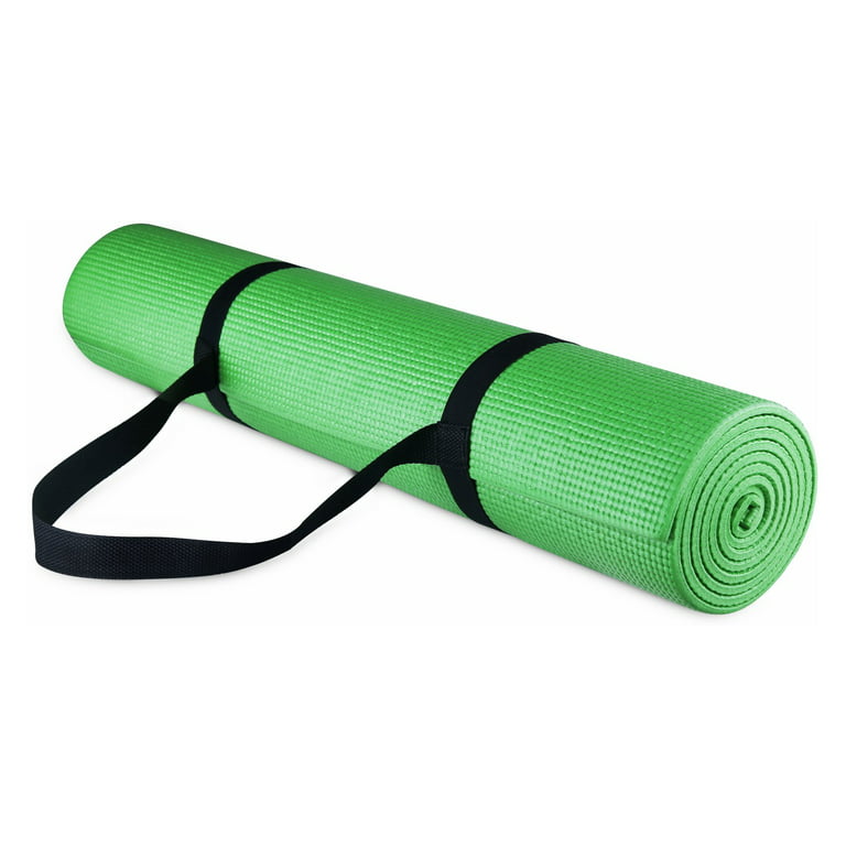 BalanceFrom Balance from 1/4 In. All Purpose High Density Non-Slip Yoga Mat  with Carrying Strap 