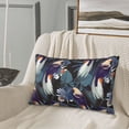 thumbnail image 4 of Plush Throw Pillow Covers, Cute Sharp Billed Bird Plant Pillow Cases with Invisible Zipper, Breathable Microfiber Pillow Cases Standard Size for Sleeping Bedroom Sofa Living Room, 4 of 5