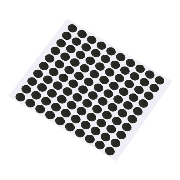 Uxcell Pool Table Marker Dots Billiard Snooker Point Stickers Locator, Black 1 Sheet/100Pcs