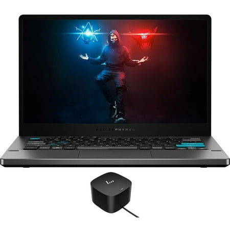 ASUS ROG Zephyrus G14 AW SE Gaming/Entertainment Laptop (AMD Ryzen 9 5900HS 8-Core, 14.0in 120Hz 2K Quad HD (2560x1440), GeForce RTX 3050 Ti, Win 10 Pro) with 120W G4 Dock