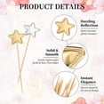 thumbnail image 3 of Uxcell Star Cupcake Toppers Glitter Star Cake Toppers Mini Cupcake Picks, Fit for Wedding Engagement Cake Decorations Silver/Gold/Pink/Rose Red/Blue, 3 of 7