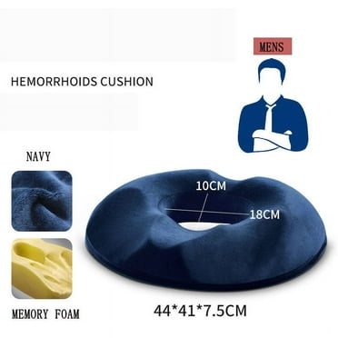 Donut Seat Cushion Firm Pillow for Hemorrhoids, Prostate, Pregnancy, Pressure Sores, Post Surgery