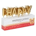 thumbnail image 4 of Heart Shape, Letter, Curve Shape Candle Party Smoke Free Cake Candles（Golden Letters）, 4 of 5