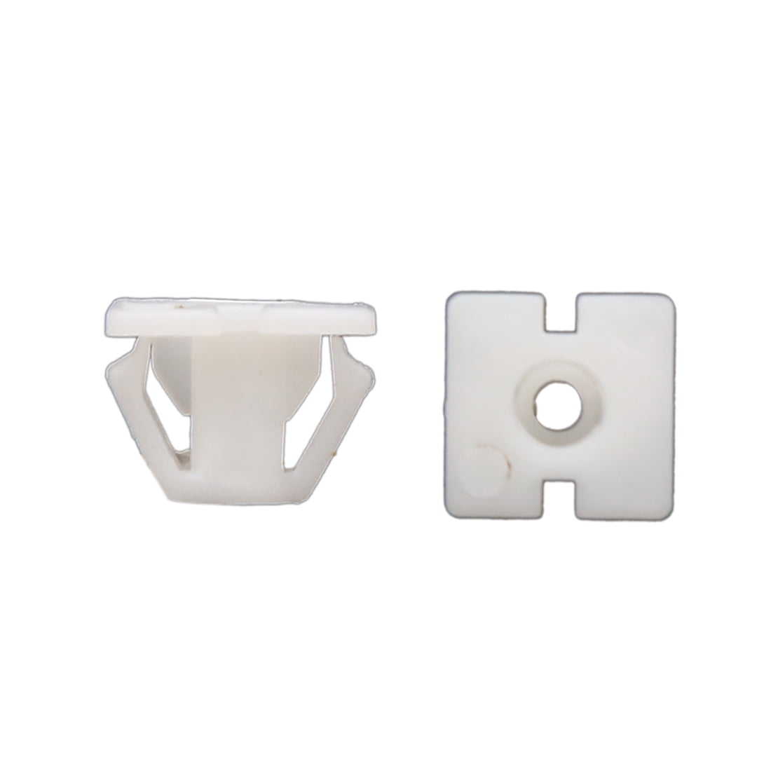 30Pcs Plastic Rivets Carpet Floor Mat Moulding Retainer Clips White 11mm for Car
