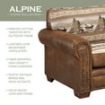 thumbnail image 4 of American Furniture Classics Alpine Lodge 4-piece Sleeper Sofa Set in Brown, 4 of 10