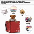 thumbnail image 5 of Home Organizer Foldable Fabric Storage Bin With Handle Winter Christmas, 5 of 7