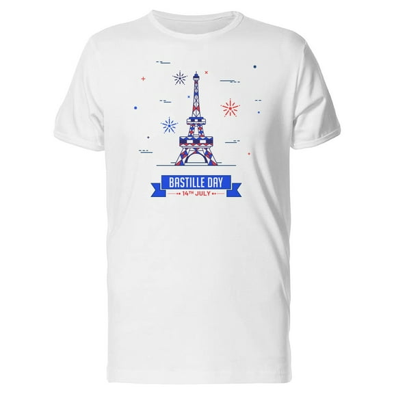 Bastille Day 14Th July T-Shirt Men -Image by Shutterstock, Male 4X-Large