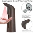 thumbnail image 2 of Dispensador automático de jabón sin contacto, dispensador automático de jabón líquido, dispensador de jabón para platos manos libres para cocina, baño, hotel, 400 ml, automático, impermeable, S, 2 of 4