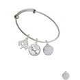 thumbnail image 2 of Delight Jewelry Stainless Steel Disc Stronger Braver Smarter Silvertone Let Things Go Tree Charm Bangle Bracelet, 2 of 4