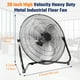 thumbnail image 2 of Ventilador de piso industrial Whitmor, ventilador de pie resistente de alta velocidad de 3 velocidades, inclinación ajustable de 180°, 2 of 5