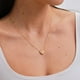thumbnail image 4 of LuckyLy Collares para Mujer Oro 14k con Piedras Naturales, Acero Inoxidable Baño Oro 14k, Cadena y Dije – Joyería ideal como Regalos para Mujer San Valentín y Regalos para Mamá rosa claro Unitalla, 4 of 7