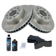 thumbnail image 2 of TRQ Front & Rear Semi Metallic Disc Brake Pad & Rotor Kit w/Chemicals BKA16788, 2 of 6