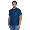 thumbnail image 1 of Atasi Short Kurta Mandarin Collar Tee Solid Short Sleeve Henley Shirt With Pocket, 1 of 7