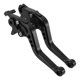 thumbnail image 1 of Palancas de freno y embrague cortas Unique Bargains para CFMOTO 450NK 2023-2025, ajustables en 6 velocidades, palanca de freno de manillar de motocicleta de aleación de aluminio negra, 1 par, 1 of 7