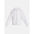 thumbnail image 6 of No Boundaries Boxy Oversized Fit Fleece Zip Hoodie Sweatshirt with Long Sleeves, Men's XS-4XLT, 6 of 6