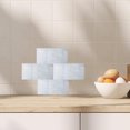 thumbnail image 4 of HINTRMENT Grey Heat Resistant Wall Protector Self Adhesive Kitchen Wallpaper with Marble Texture for Easy Cleaning 17.7x78.7 Inch, 4 of 8