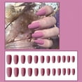 thumbnail image 2 of kurtrusly 1 Set Press on Nails Coffin Solid Color Detachable Extension Long Artificial Matte Wraps Full Cover Ballerina Salon DIY Type 7, 2 of 6