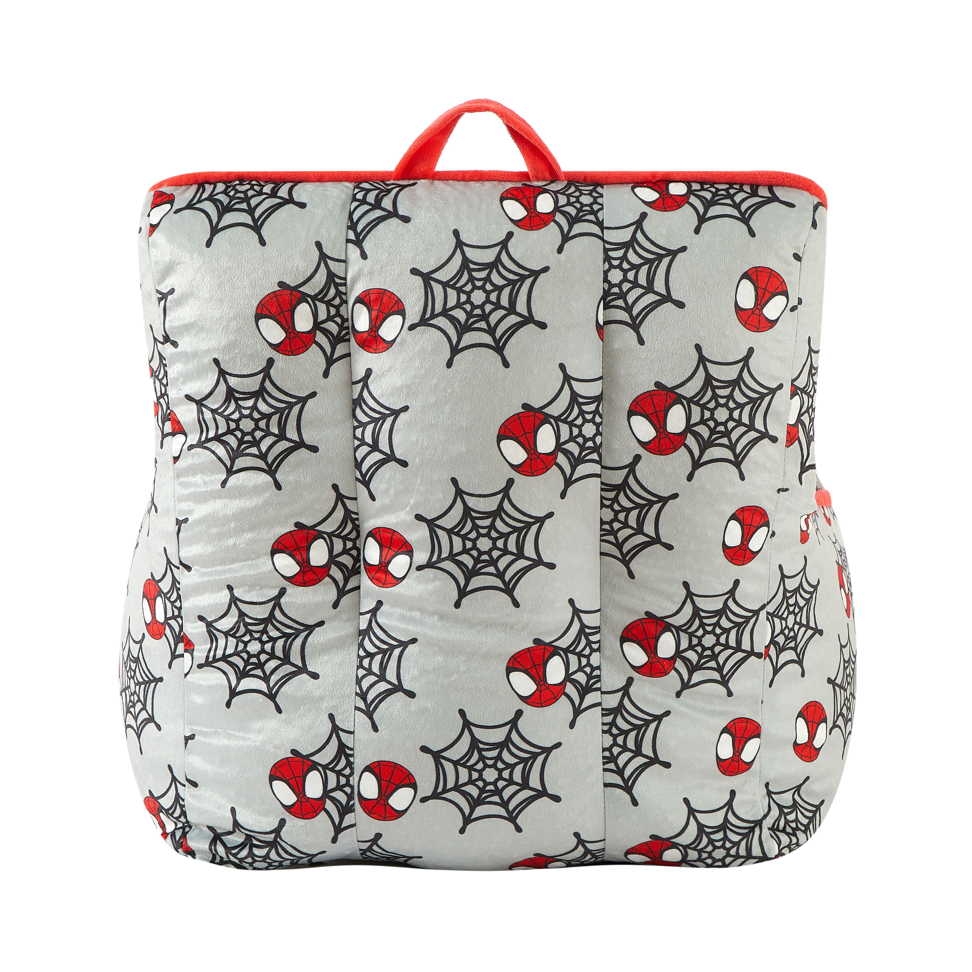 Spiderman 18" Toddler Square Beanbag Chair, Grey