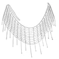 thumbnail image 1 of Cadenas para el Cuerpo con Borlas Sunnimix Cadena de Cintura Plateada, 1 of 8