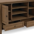 thumbnail image 4 of Simpli Home Simpli Home Warm Shaker 47 inch Wide Solid Wood Transitional TV Stand in Rustic Natural Aged Brown For TVs up to 50 inches, 4 of 12
