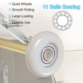 thumbnail image 3 of 8 Pack 1.8" White Nylon Garage Door Rollers, 3.27" Long Stem, White, 3 of 7