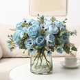 thumbnail image 3 of ievspot Artificial Flowers Bouquets Fake Daisies Peonies Bunch, for Home Floral Arrangement Wedding Hotel Decoration, 3 of 8