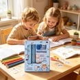 thumbnail image 5 of 6‑Piece Kawaii Stationery Set, Cute Stationery Mini Office Supply Kit, Including Pencils, Eraser, Ruler and Pencil Sharpener, Ideal Gifts for Hoilday(Blue), 5 of 8